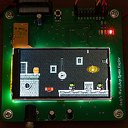 An FPGA sprite graphics accelerator with a 180MHz STM32F429 controller and 640 x 360 LCD