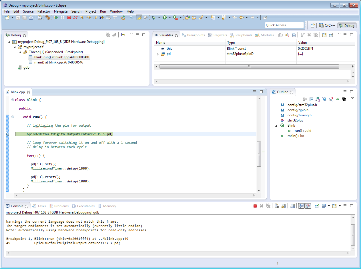 From zero to a C++ STM32 development environment | Andys Workshop