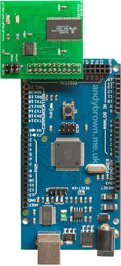 512Kb SRAM expansion for the Arduino Mega (build)