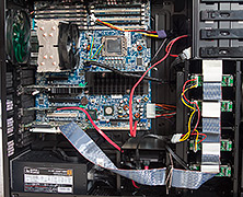 Hacking the HP Z800 Xeon motherboard into a standard case